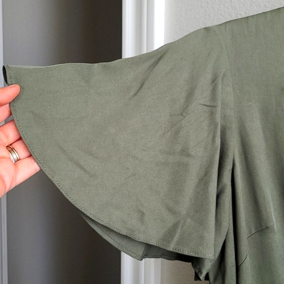 NWT Tahari ASL Flutter Sleeve Side Tie Jumpsuit - Picture 3 of 8